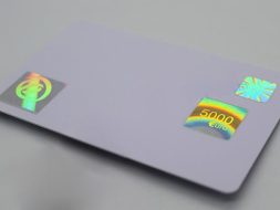 Holographic printing card