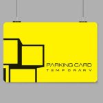What are the advantages of printing a parking card and what are its uses?