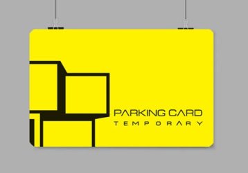 What are the advantages of printing a parking card and what are its uses?