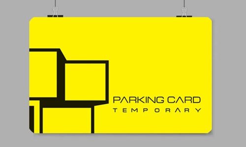 What are the advantages of printing a parking card and what are its uses?